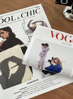 时尚英文杂志报纸网红潮