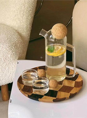 集饰软木球球茶壶套装ins