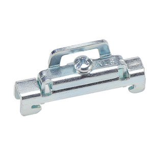 DIN35mm电气安装导轨端止锁紧卡扣架固定夹BNL6镀蓝锌厚度1.5 C45