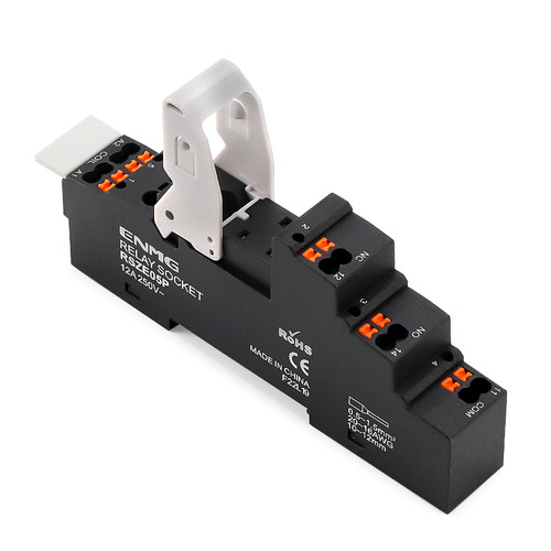 恩爵继电器底座弹簧式接线