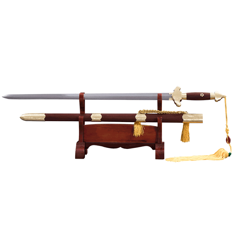 干将莫邪龙泉市周松清宝剑清剑硬剑花纹钢太极硬剑镇宅宝剑未开刃