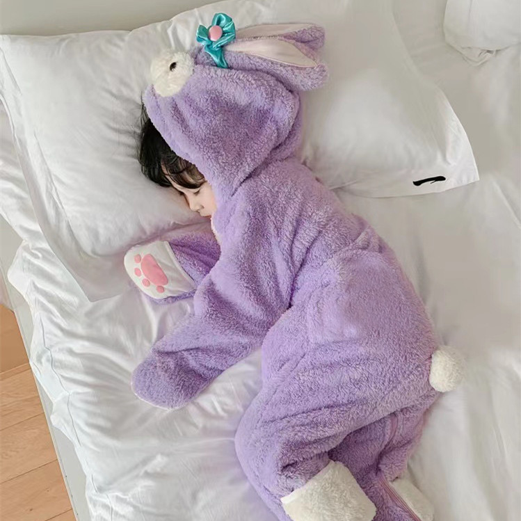 小兔子家居服外出睡衣小女孩