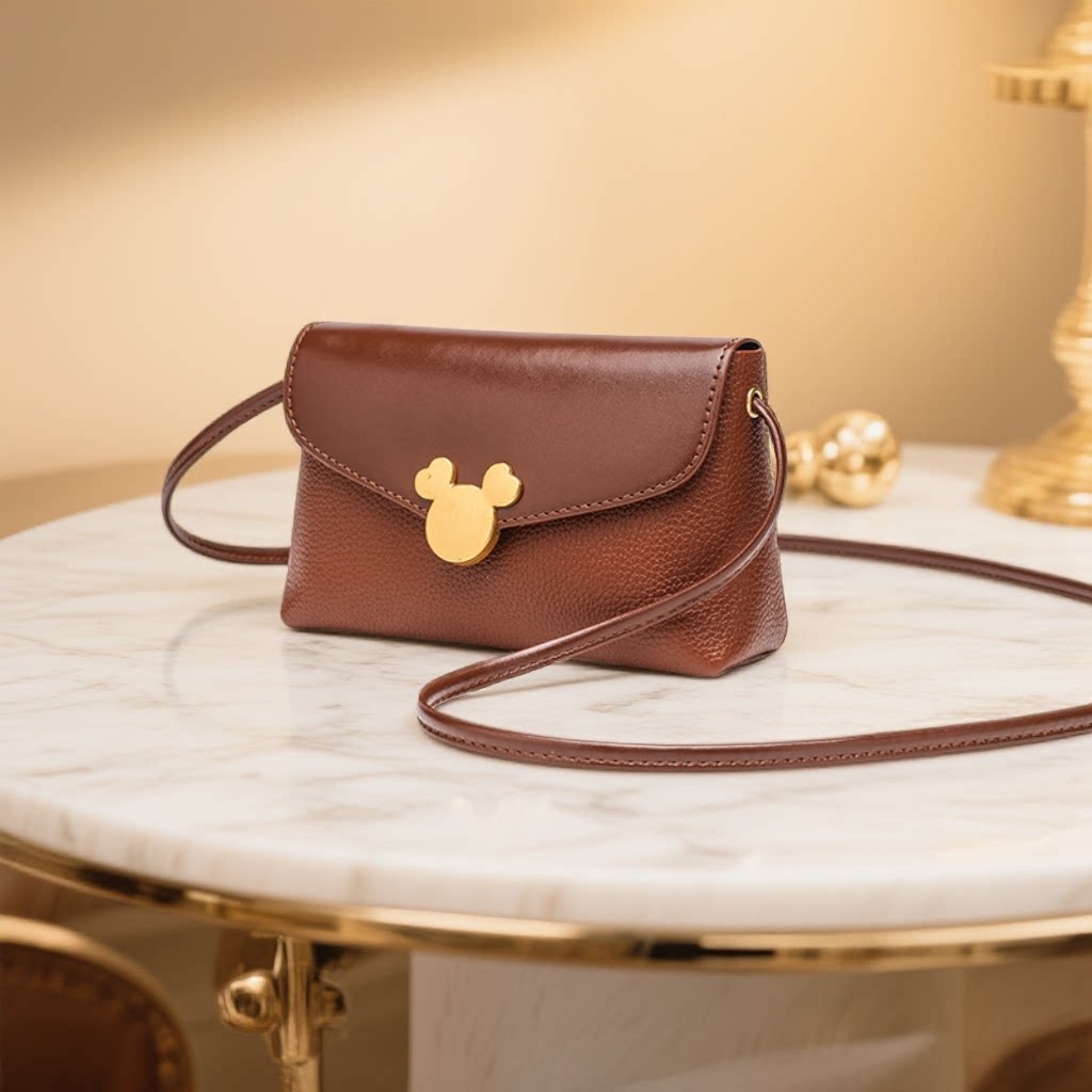 2026新款时尚百搭简约精致ins轻便洋气轻奢单肩包斜挎包女士棕色