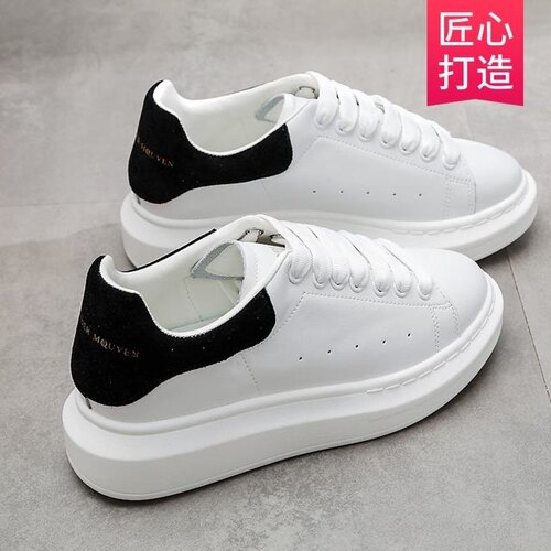 男士小白鞋2026夏季新款权麦昆同款鞋女百搭厚底增高情侣休闲鞋子