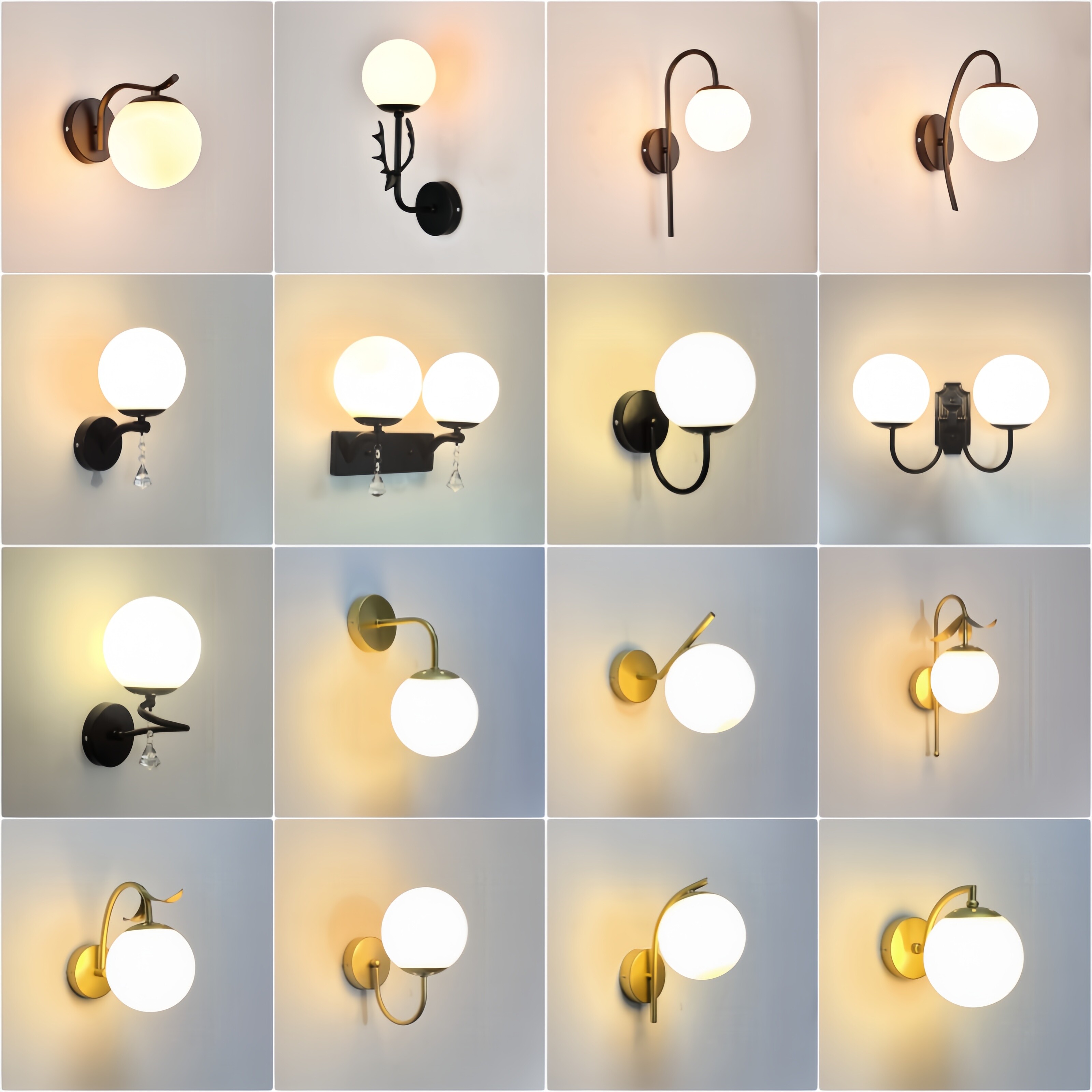 床头灯led封闭式客厅卧室壁灯