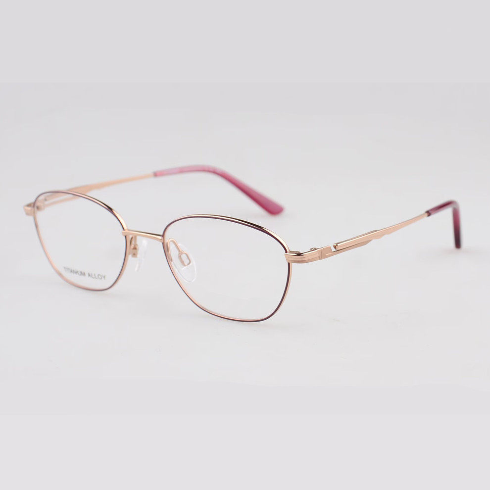 轻奢百搭 可配防蓝光近视成品眼镜框CH14676纯钛商务女士新款镜架