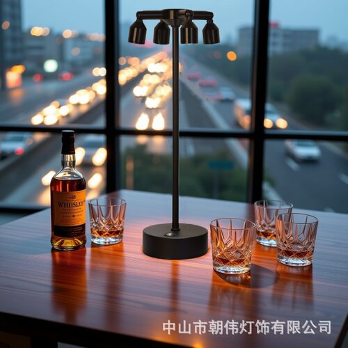 led充电酒吧台灯高杆咖啡