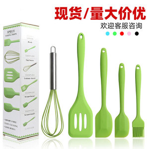 硅胶厨具5件套一体刮刀
