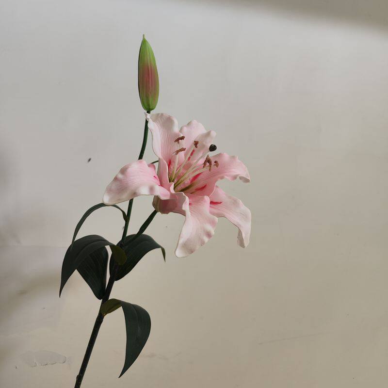 pu两头百合仿真花套装客