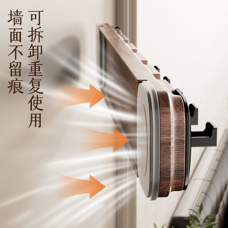 吸盘门后挂钩粘衣架免打