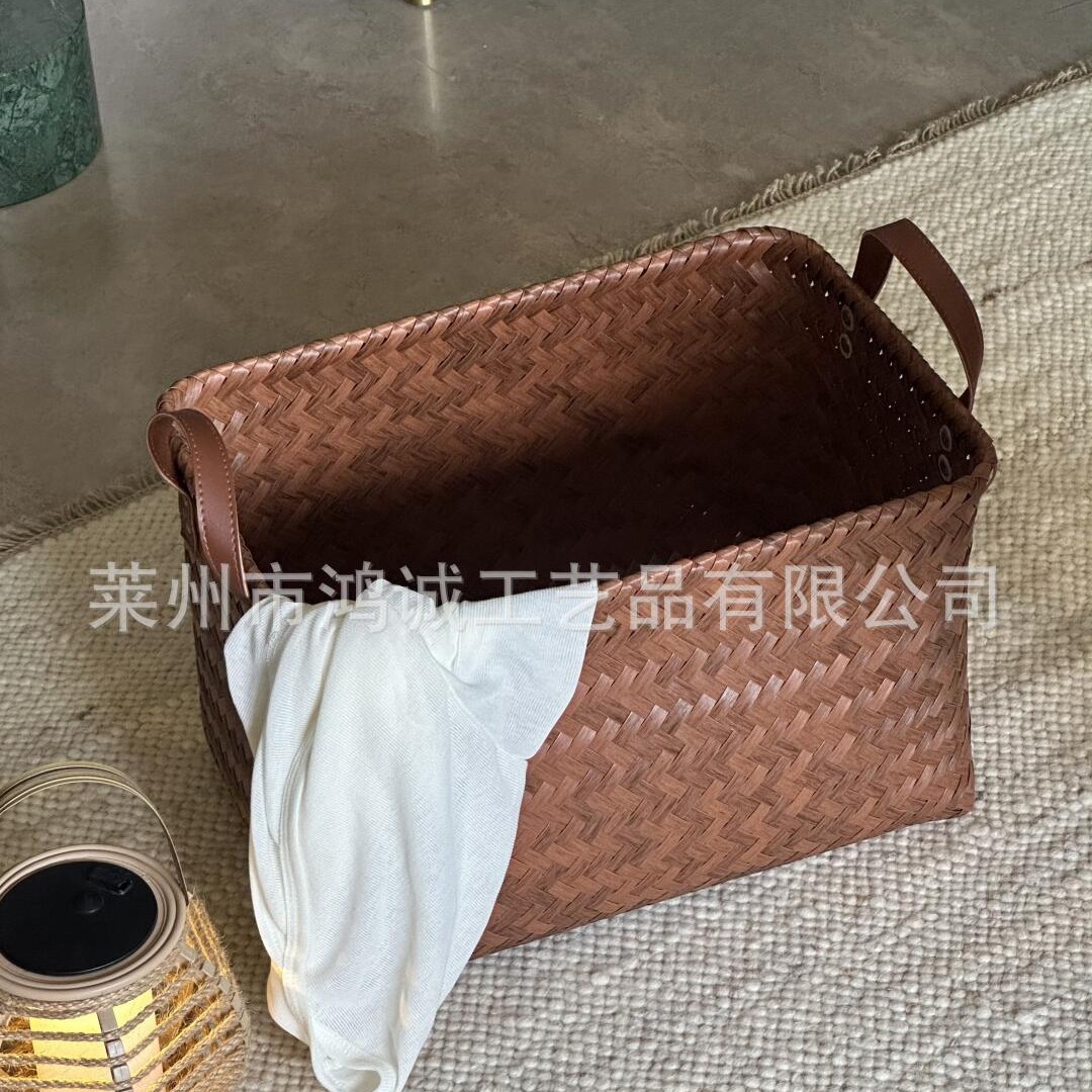 厂家现货斜编皮把手家居