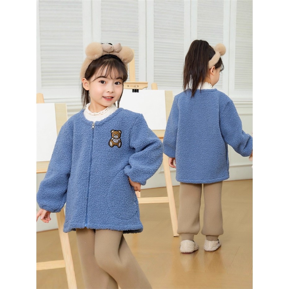 罩衣围衣男女童羽绒服护