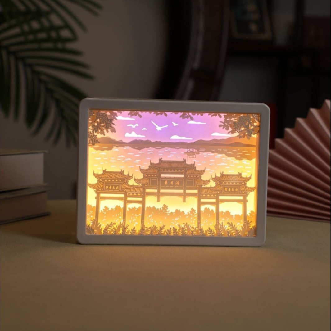 立体纸雕小夜灯活动礼品