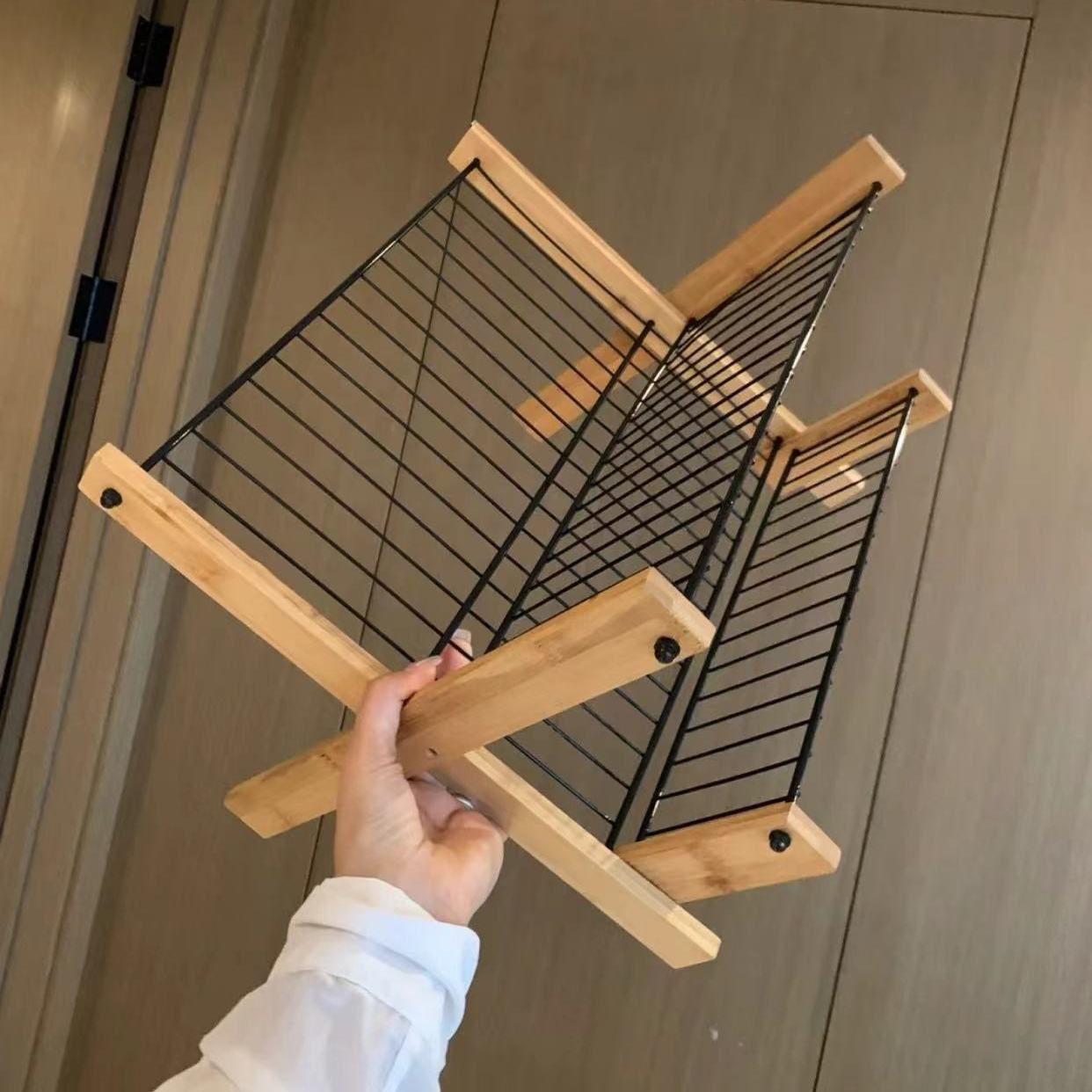 厨房碗筷置物架可折叠收