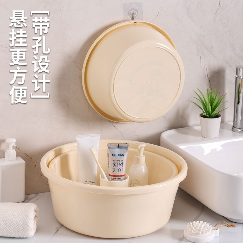 印花塑料脸盆大中小三件