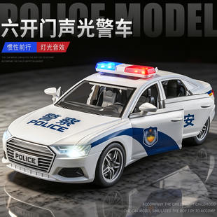 儿童皮卡警车玩具大号仿真特警110公安越野警察车模型男孩小汽车