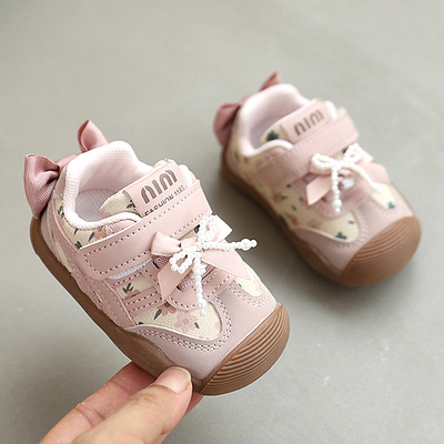 春秋男宝宝女学步鞋软底