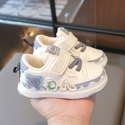 春秋男宝宝女学步鞋0一1-4岁婴儿鞋子软底男童小白鞋儿童秋季童鞋