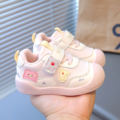春秋女宝宝学步鞋0一1-3岁婴幼儿12个月鞋子女童卡通秋季软底鞋子