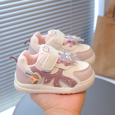 女宝宝春秋季卡通学步鞋