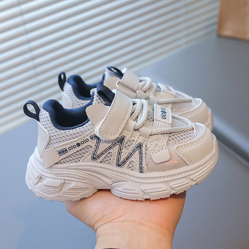 新款春季儿童男童1一3-6岁运动鞋女童网面透气鞋子春秋休闲老爹鞋