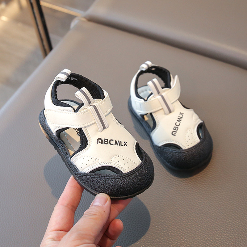 夏季童鞋男宝宝女凉鞋0一1-4岁婴儿夏学步鞋男童儿童防踢包头鞋子