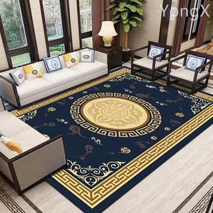 复古新中式 地毯客厅茶几毯卧室书房红木禅意茶桌中国风古典地垫
