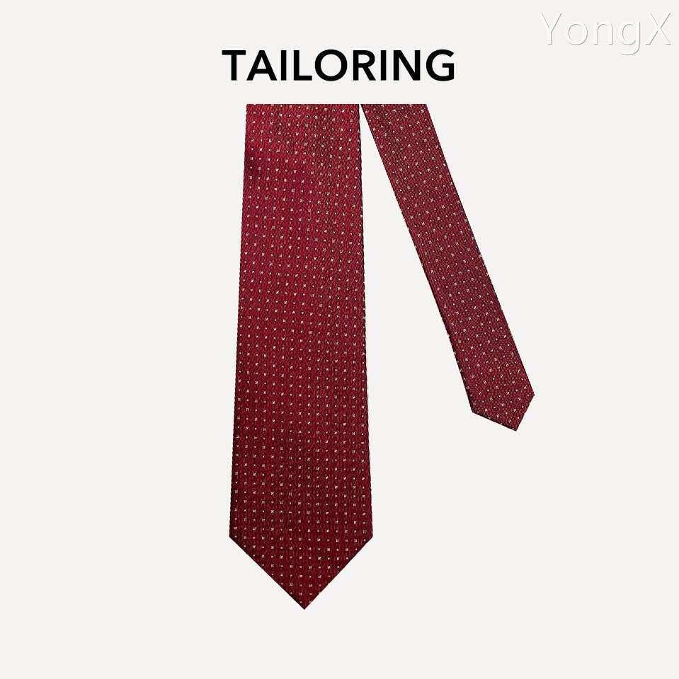波尔多红100%桑蚕丝男士新郎休闲轻奢穿搭时尚领带西装精良质感
