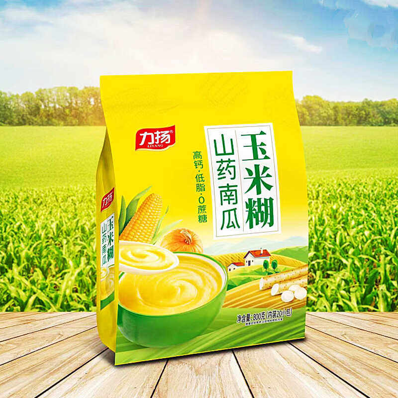 力扬纯玉米糊山药南瓜中老年冲饮即食早餐速食高钙低脂粗粮代餐粥,咖啡/麦片/冲饮,天然粉粉食品,淘宝优惠券,粉丝福利购,淘宝优惠卷