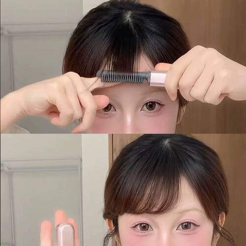 迷你新款直发梳浏海梳迷你直发无线可携式随身造型不伤发直发器