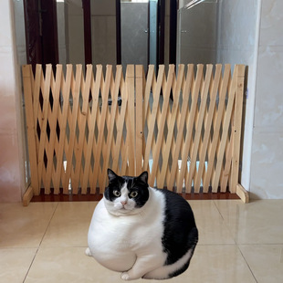 宠物围栏狗笼隔断拦狗栅栏阳台隔离门可伸缩栅栏门挡狗挡猫兔护栏