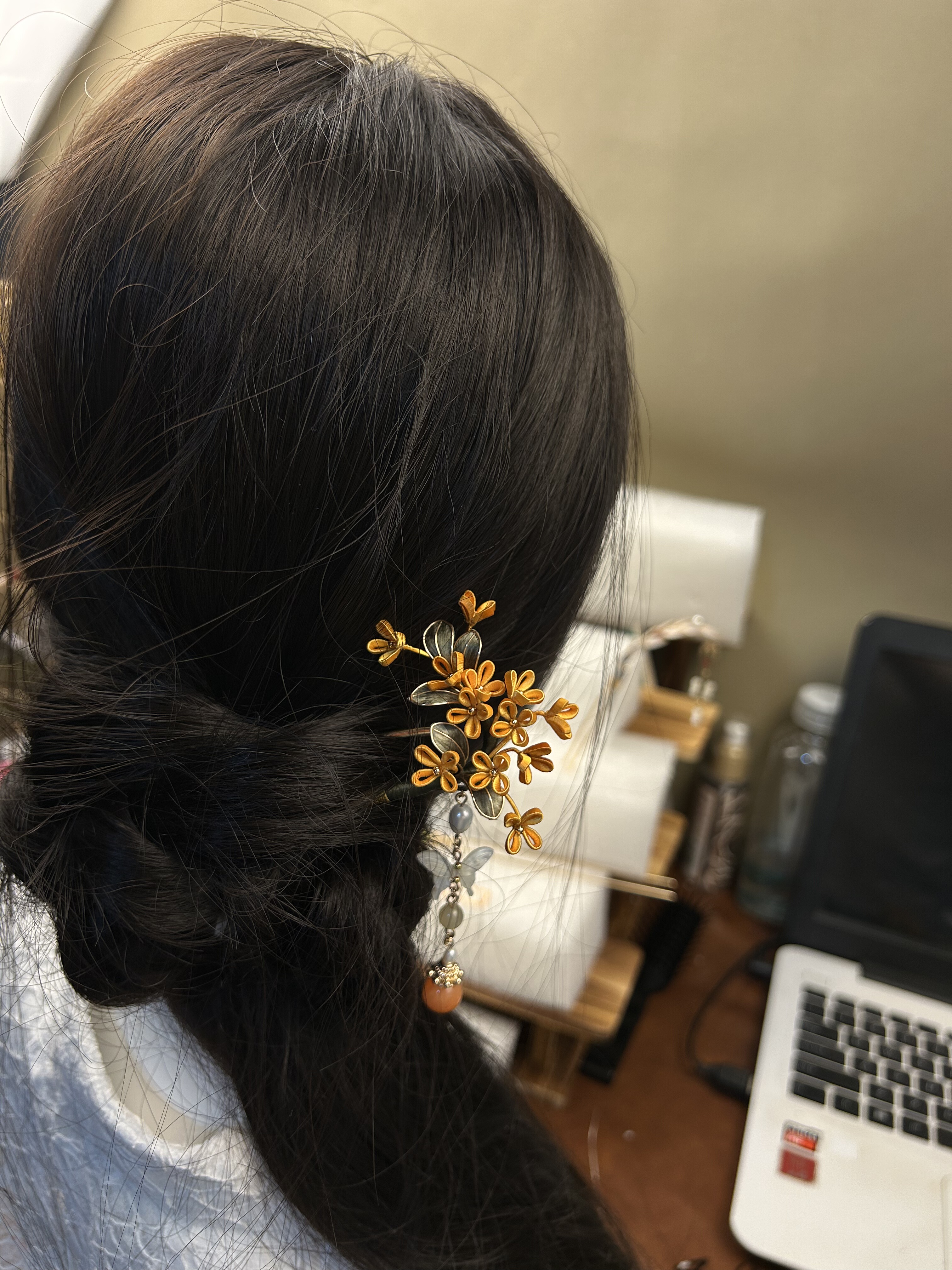 起居录桂花蚕丝绒花掐丝发簪发钗日常发簪盘发旗袍裙子马面裙礼品,模玩/动漫/周边/娃圈三坑/桌游,古风/国风配饰,淘宝优惠券,粉丝福利购,淘宝优惠卷