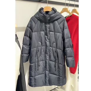 1999 1201 ROSEALYSSA若诗莉莎2025年冬新拼绒长款 羽绒服R5404