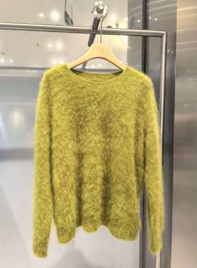 ROSEALYSSA若诗莉莎2025年冬新女拉毛羊绒针织衫R5402-1306-1399