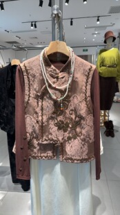 3404 重工刺绣国风马甲R6103 799 新款 ROSEALYSSA若诗莉莎2026春季