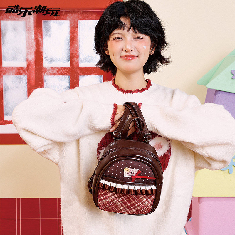 酷乐潮玩甜心莓莓双肩包小型学生背包2025新款单肩斜挎包圣诞礼物