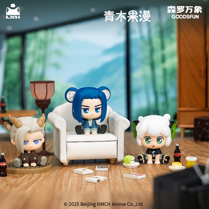 酷乐潮玩正版罗小黑战记2萌友排排坐萌粒无限鹿野Q版手办电影周边