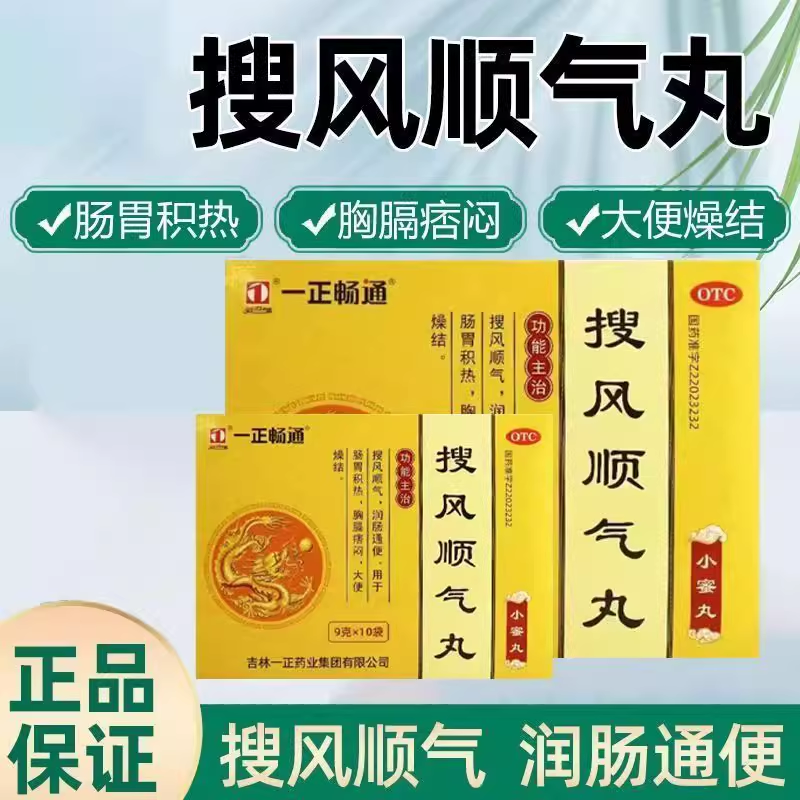 一正搜风顺气丸10袋/盒润肠通便肠胃燥结大便秘结非北京同仁堂OTC
