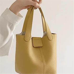 个性 时尚 菜篮子手提柔软质感单肩斜挎水桶包 韩版 夏天小包2026新款