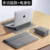 Space Gray + Power Pack [Multi-Function Stand - with Wrist Rest] Plush Lining Protects Device - Horizontal Opening