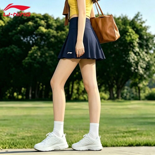 李宁巨好看羽毛球裙子大赛服裙裤夏高颜值运动短裙速干透气防走光