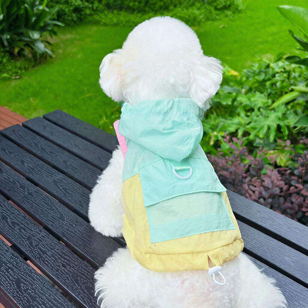 宠物防晒连帽衣狗狗猫咪夏季外出衣服比熊泰迪雪纳瑞可打湿背心