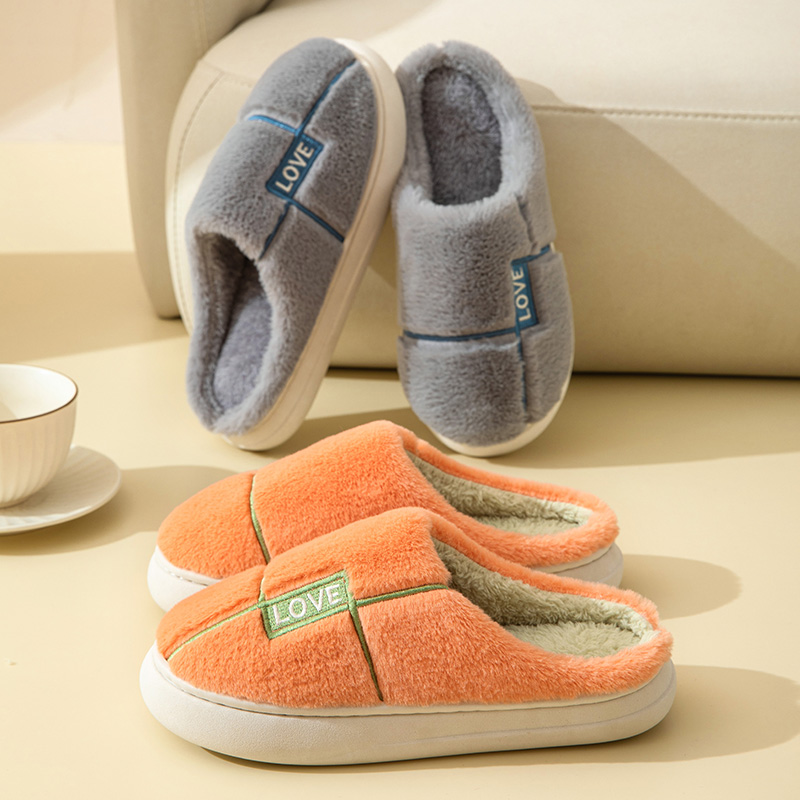 毛绒包跟公主风韩版冬天棉拖鞋