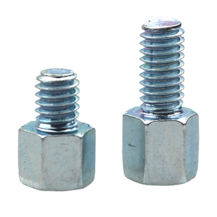 单头六角铁柱螺柱螺栓隔离支撑柱镀锌阴阳内外子母螺丝M3/4/5/6/8