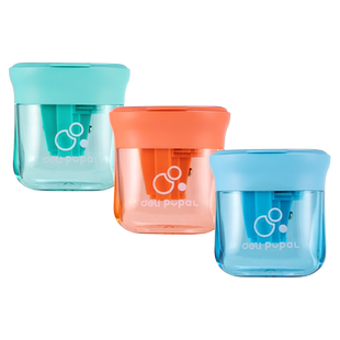 得力儿童卷笔刀三孔转笔削笔刀三角笔大口径粗杆粗铅笔削笔器便携式学生用迷你小刀刨笔机洞洞铅笔笔刀多功能