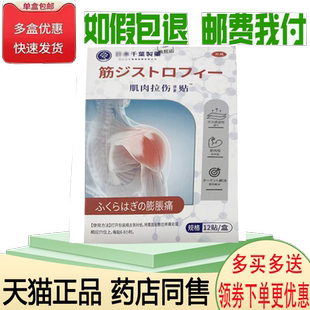 正品 盒 洪艾堂肌肉拉伤保健贴外用12贴