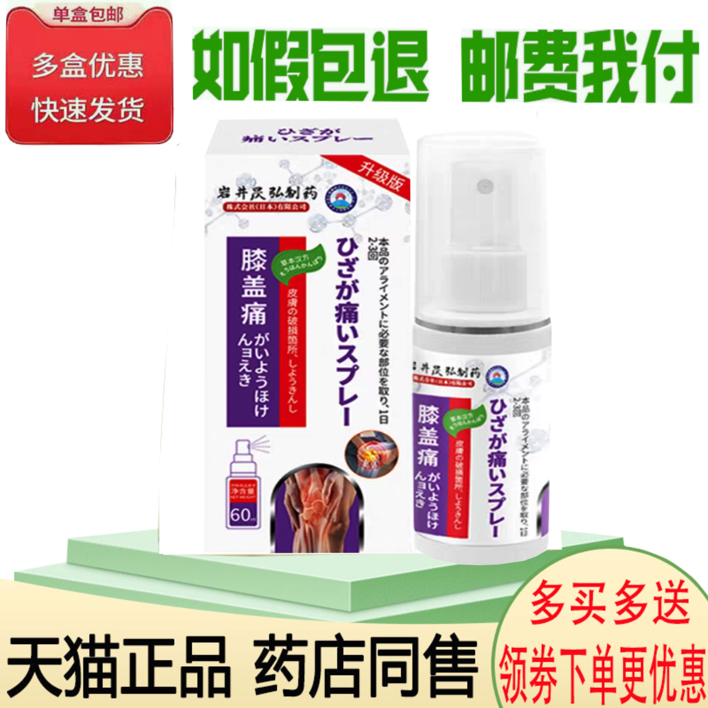 膝盖滑膜半月板损伤疼痛喷剂