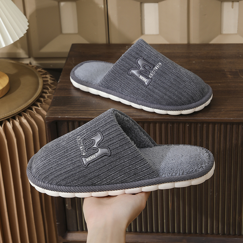 棉拖鞋男款冬季新款居家大码拖鞋