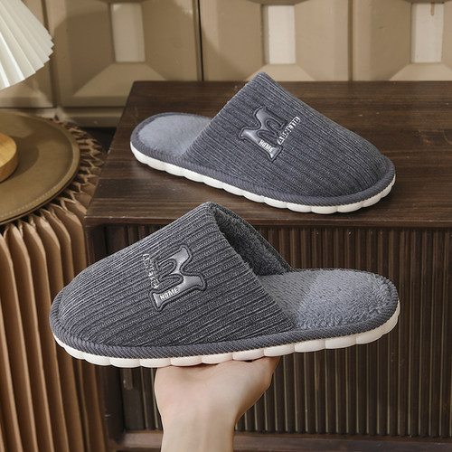 棉拖鞋男款冬季新款居家大码拖鞋
