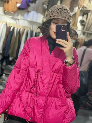 短款羽绒棉服女2024冬装新款减龄时尚洋气娃娃衫显瘦大码棉衣外套